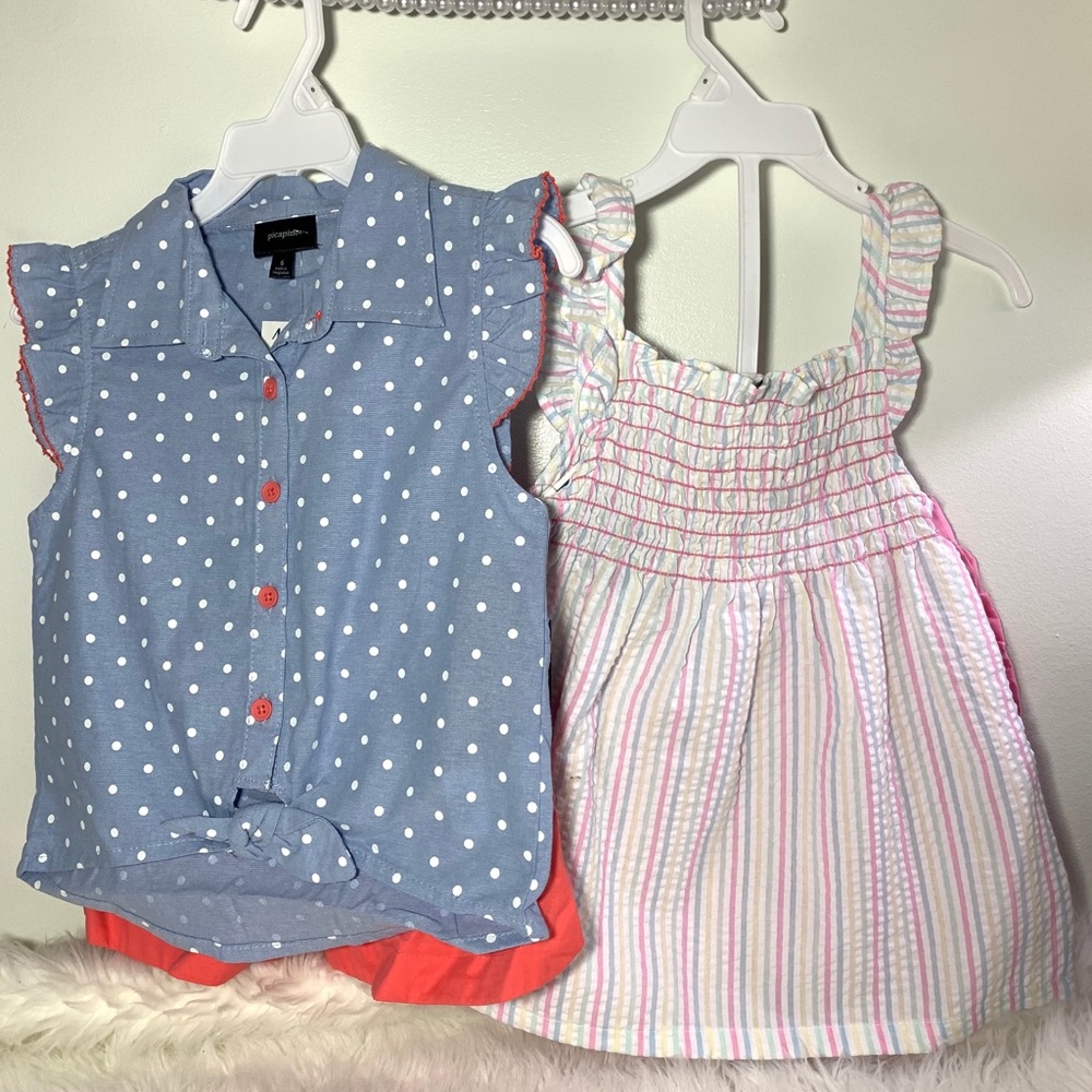 💞Sold💞Picapino Girls Size 6 Lot of 2 pieces Top/shorts